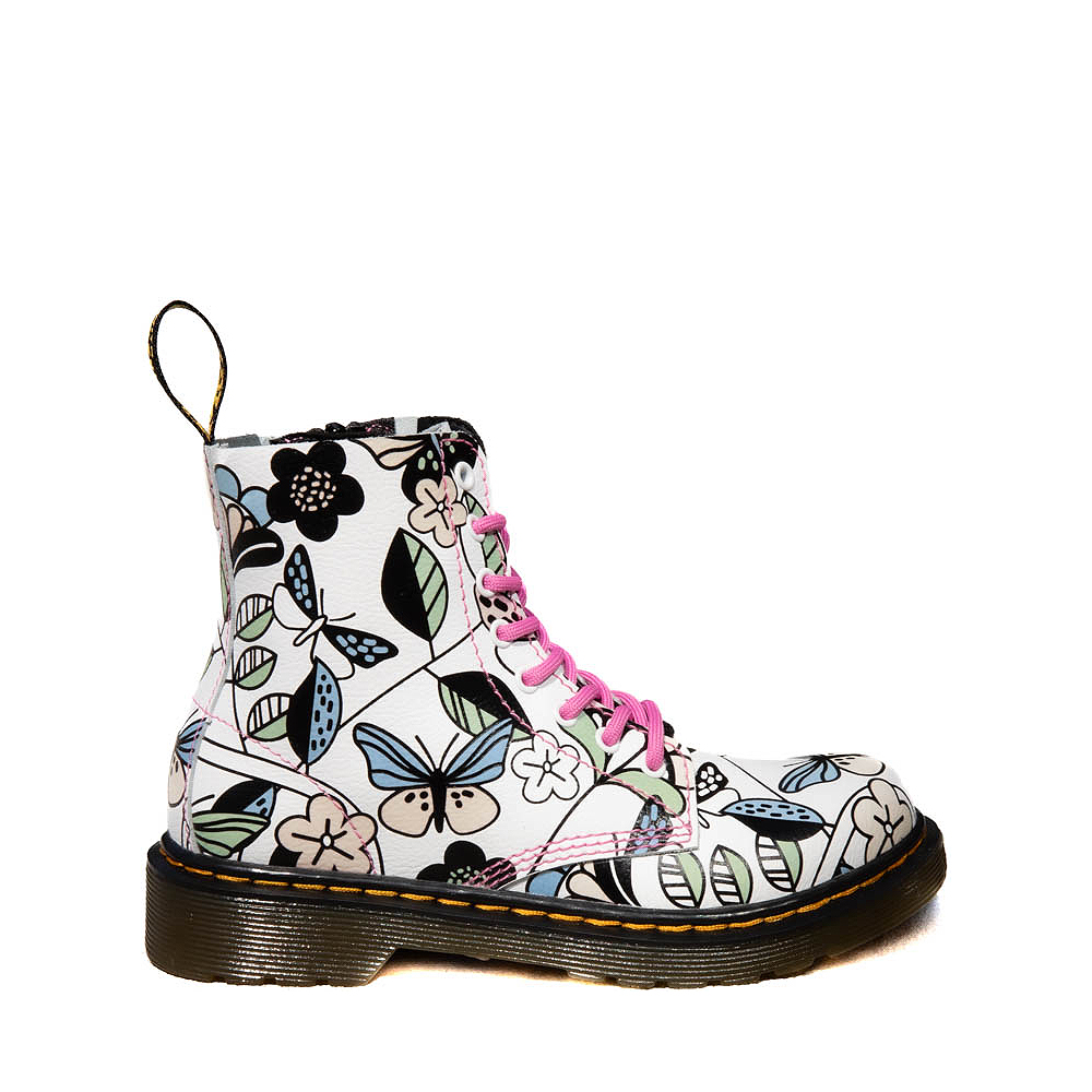 Dr. Martens 1460 8-Eye Ultraviolet Boot - Little Kid / Big Kid - White ...