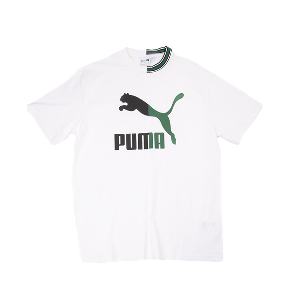 Main view of Mens PUMA Classics Split Logo Tee - White