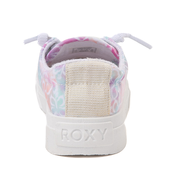 alternate view Roxy Rae Slip On Casual Shoe - Little Kid / Big Kid - White / Pastel Tie-DyeALT4