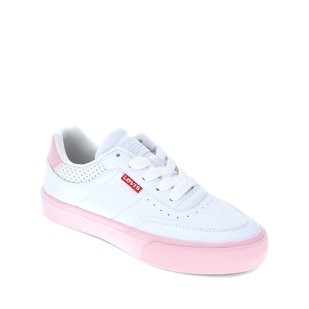 Levi's Maribel CB Sneaker - Little Kid / Big Kid - White / Pink | Journeys