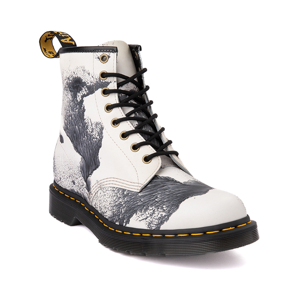 Dr martens best sale white black