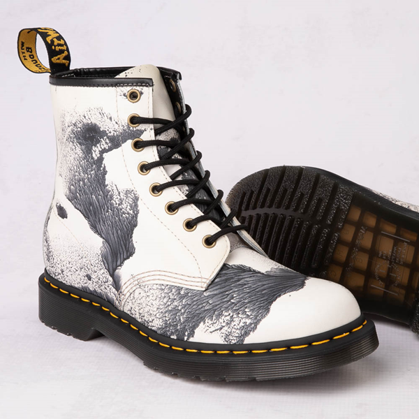 Dr. Martens x Tate 1460 8-Eye Decal Boot - White / Black