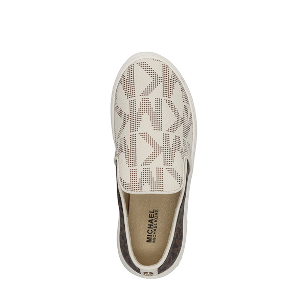 alternate view Michael Kors Jem Castro Slip On Casual Shoe - Little Kid / Big Kid - Chocolate / VanillaALT2