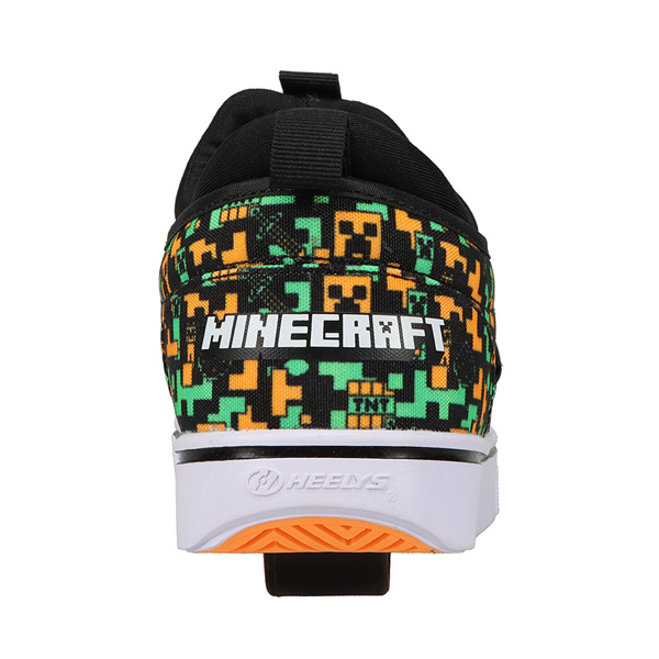 alternate view Mens Heelys x Minecraft J3T FX Slip-On Skate Shoe - Black / Orange / GreenALT4
