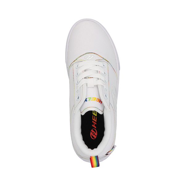 alternate view Mens Heelys Pro 20 Skate Shoe - White / RainbowALT2