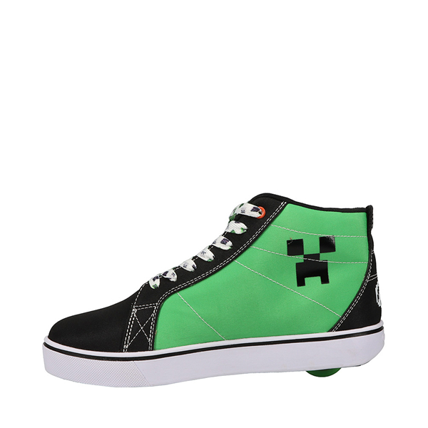 alternate view Mens Heelys x Minecraft Racer 20 Mid Skate Shoe - Black / GreenALT1