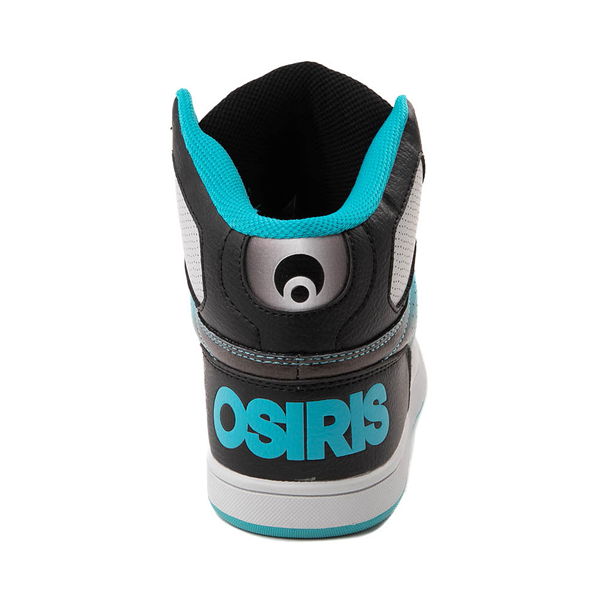 alternate view Mens Osiris NYC 83 CLK Skate Shoe - Black / Blue / FadeALT4