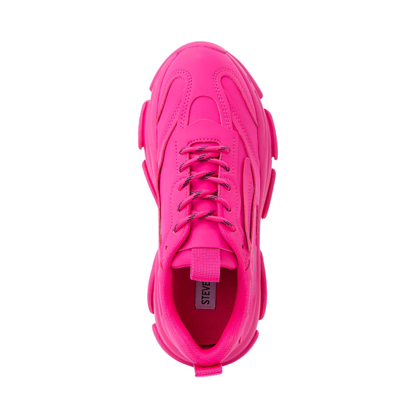 alternate view Womens Steve Madden Possession Platform Sneaker - Neon PinkALT2