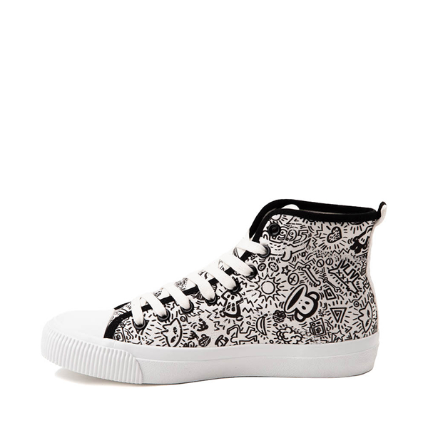 alternate view Womens Paul Frank Vulky Mid-Top Sneaker - WhiteALT1