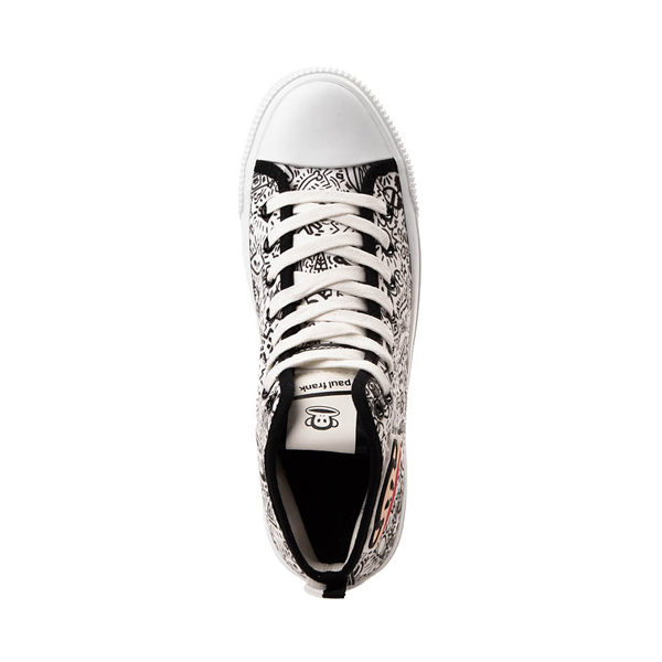 alternate view Womens Paul Frank Vulky Mid-Top Sneaker - WhiteALT2