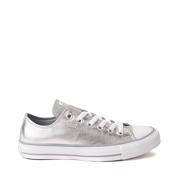 Shiny cheap white converse