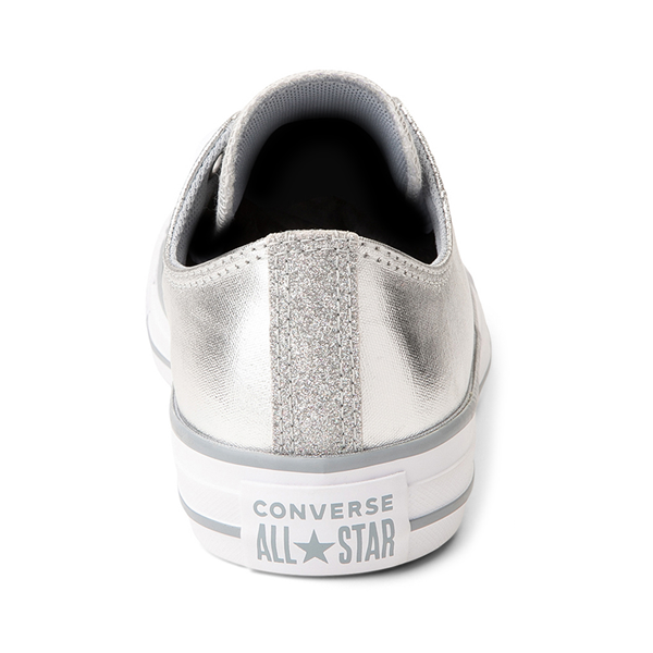 alternate view Women's Converse Chuck Taylor All Star Lo Sparkle Party Sneaker - Metallic GraniteALT4