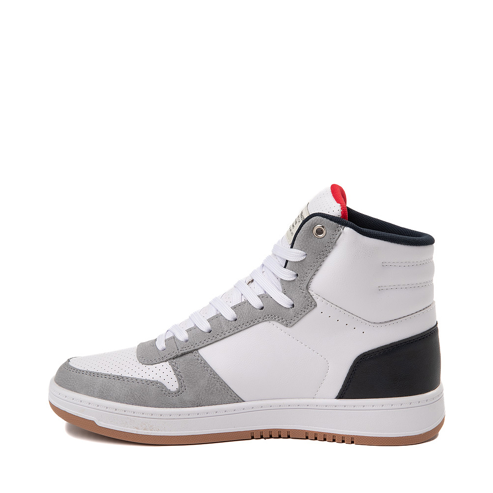 Mens Levi's Drive Hi Casual Shoe - White / Navy / Red | Journeys