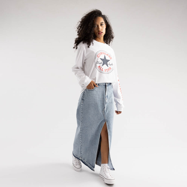 Long Journeys White Tee | Converse Chuck - Patch Sleeve