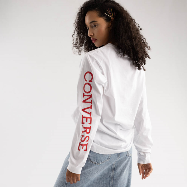 Long Tee | Journeys Patch Chuck White Converse Sleeve -
