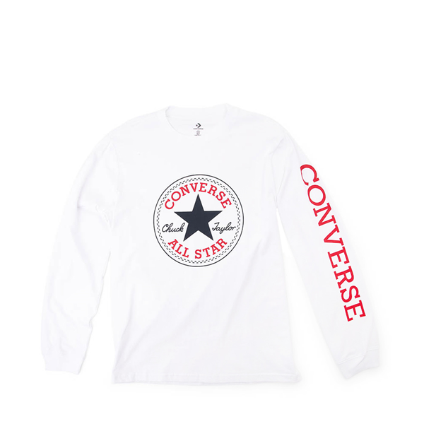 Converse Chuck Patch Long Sleeve Tee Journeys - White 