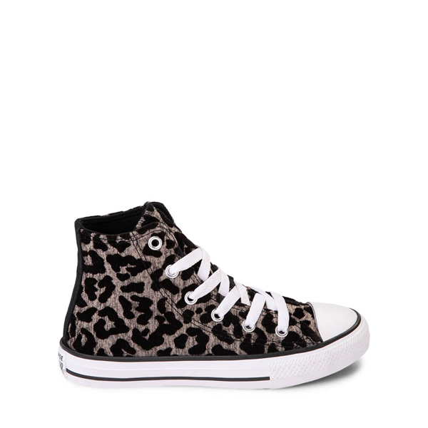 Converse Chuck Taylor All Star Hi Leopard Love Sneaker - Little Kid - Light Fawn / Black