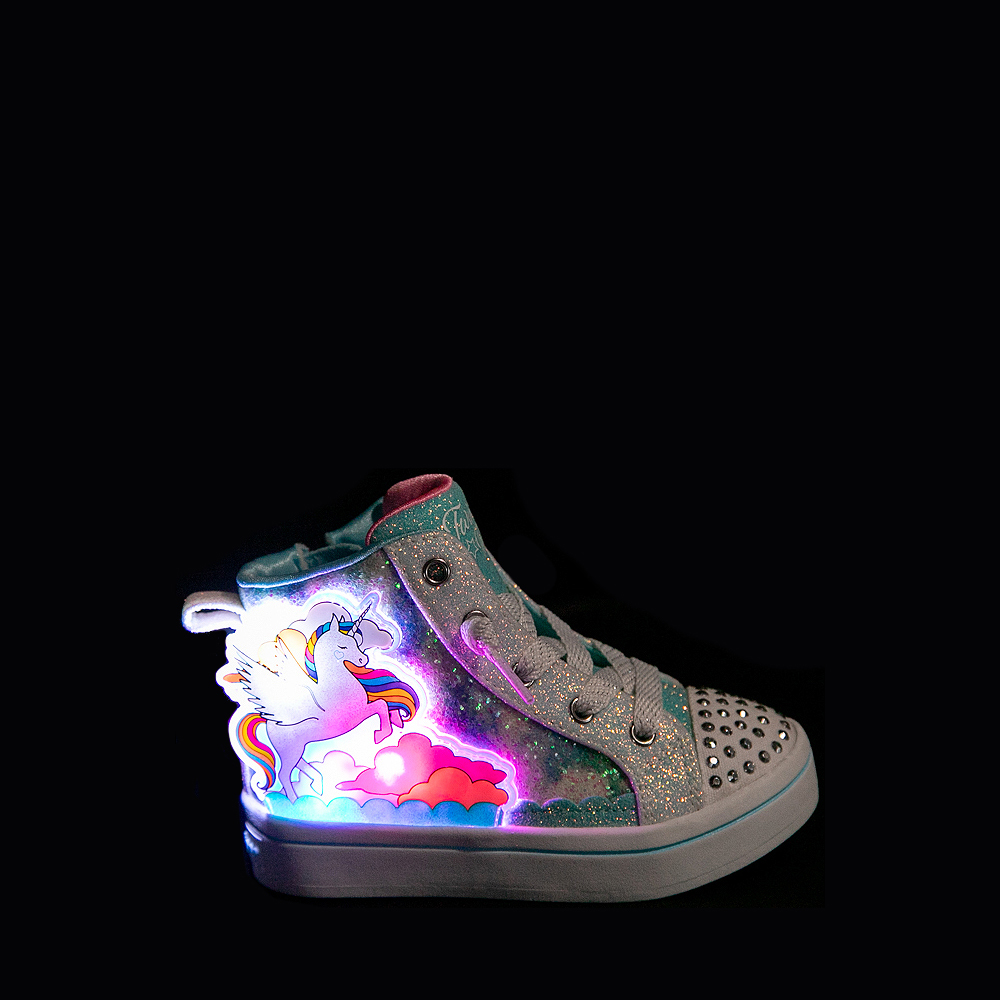 Skechers Shoe w. Lights - S Lights Unicorn Dreams - Pink/Turquoise