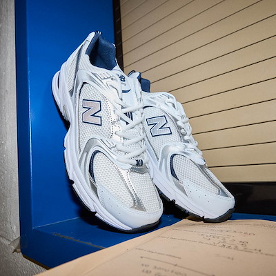 New Balance 530 Athletic Shoe - White / Natural Indigo | Journeys Kidz