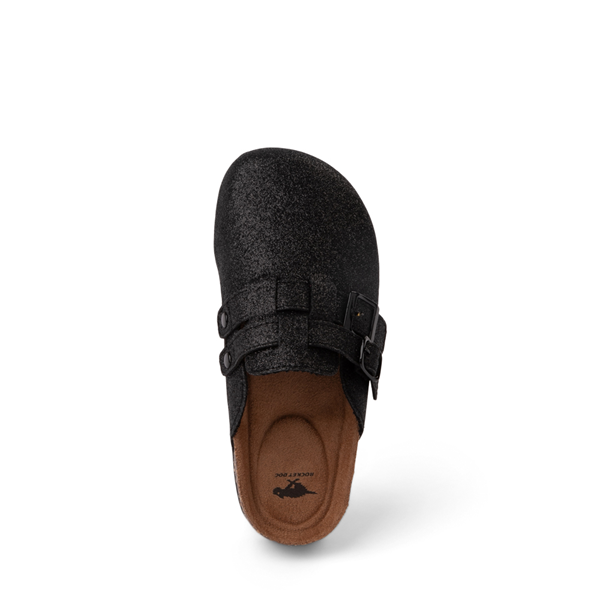 alternate view Rocket Dog Abel Glitter Mule - Little Kid / Big Kid - BlackALT2