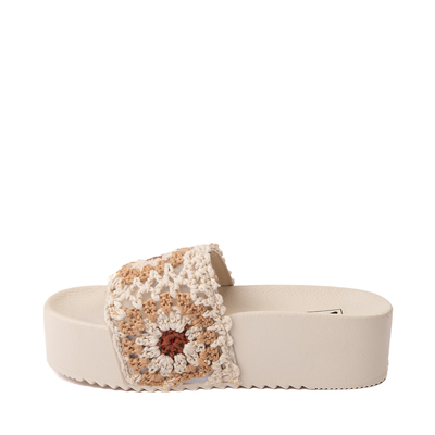 Alternate view of Womens Dirty Laundry Worble Crochet Platform Slide Sandal - Cream