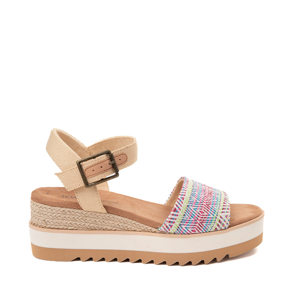 Main view of Womens TOMS Diana Wedge Sandal - Sand