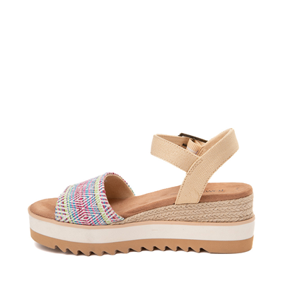 Alternate view of Womens TOMS Diana Wedge Sandal - Sand