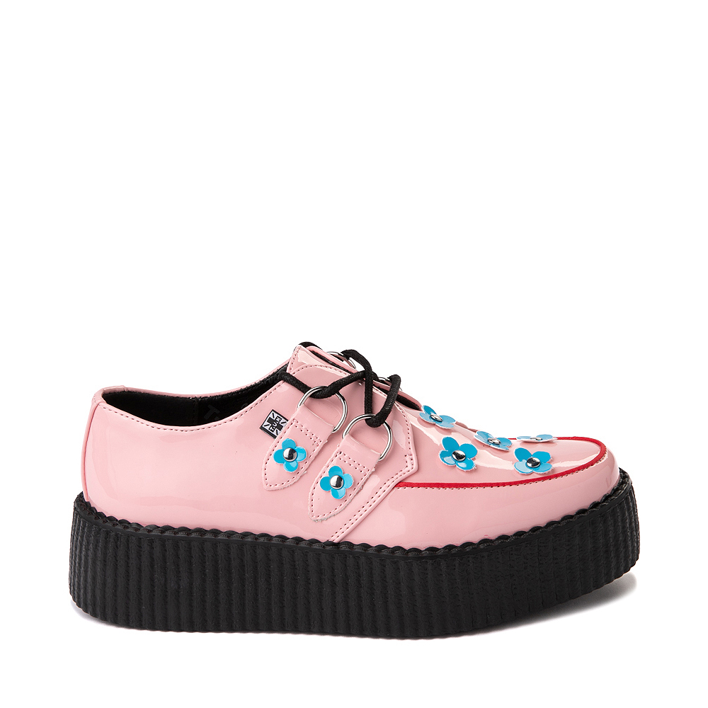 T.U.K. Creeper Platform Casual Shoe - Pink / Blue
