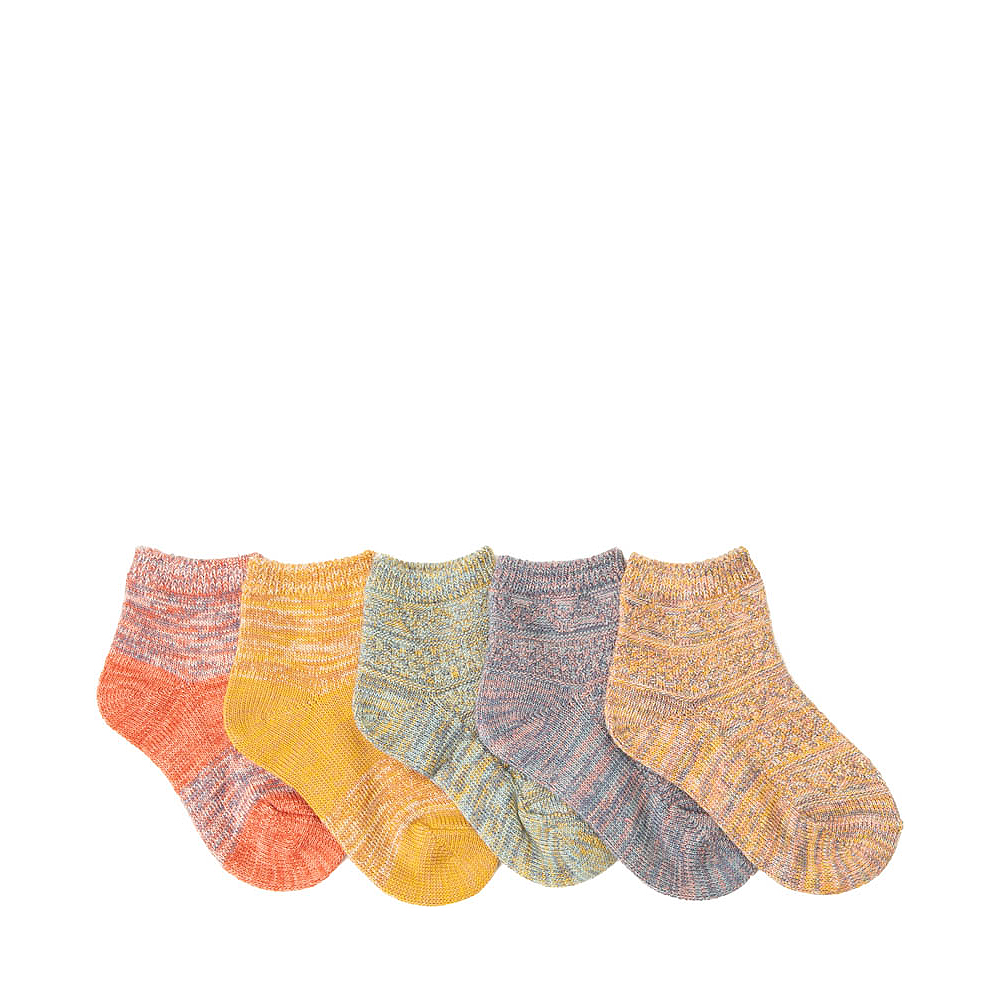 Bright Marled Anklet Socks 5 Pack - Toddler - Multicolor