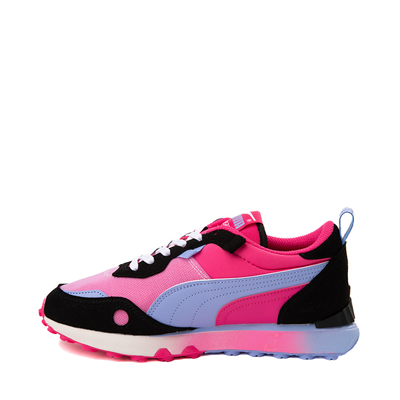 Alternate view of Womens PUMA Rider FV Muted Martians Athletic Shoe - Black / Intense Lavender / Glowing Pink