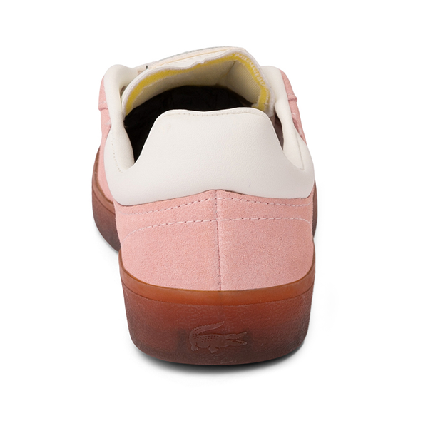 alternate view Womens Lacoste Baseshot Sneaker - Pink / GumALT4