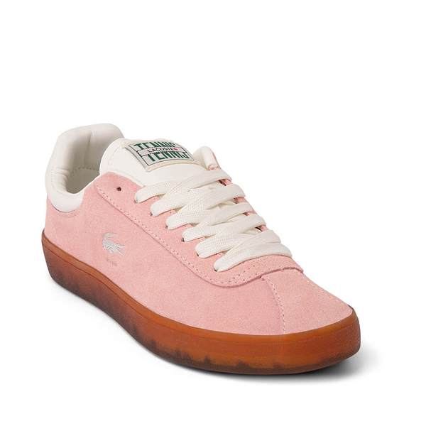 alternate view Womens Lacoste Baseshot Sneaker - Pink / GumALT5