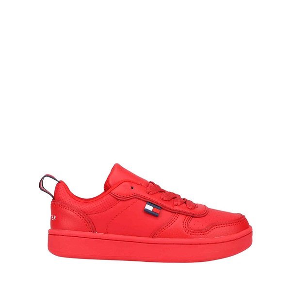 Main view of Tommy Hilfiger Cade Court Low Athletic Shoe - Little Kid / Big Kid - Red Monochrome