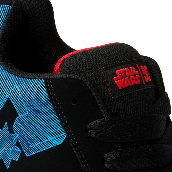 alternate view Mens DC x Star Wars™ Court Graffik Mandalorian Skate Shoe - Black / BlueALT2B