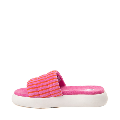 Alternate view of Womens TOMS Mallow Slide Sandal - Pink