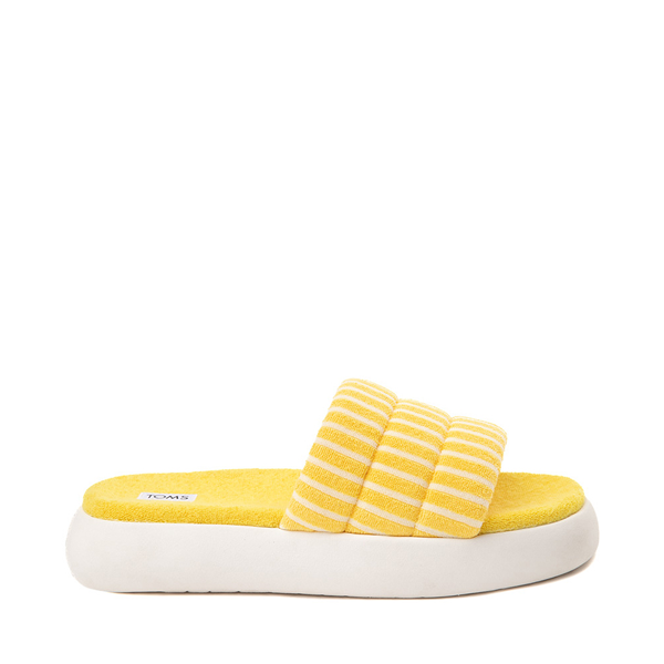 Main view of Womens TOMS Mallow Slide Sandal - Sunny Yellow