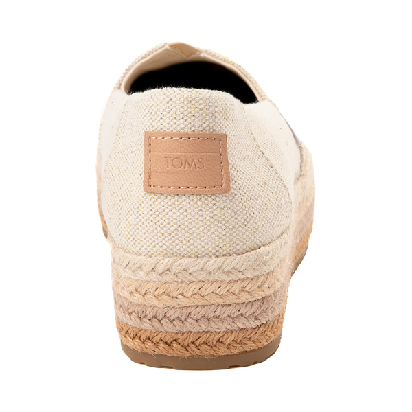 alternate view Womens TOMS Valencia Platform Espadrille - NaturalALT4