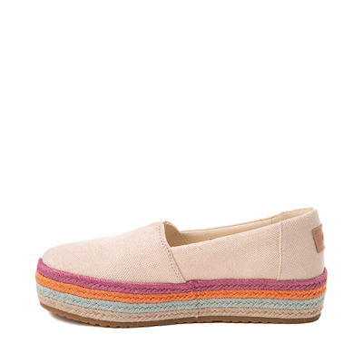 Alternate view of Womens TOMS Valencia Platform Espadrille - Dusty Peach