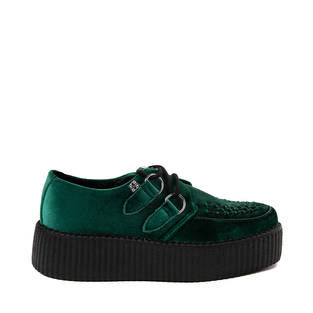 T.U.K. Viva Mondo Creeper Platform Casual Shoe - Emerald Green