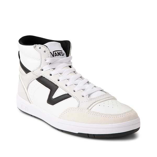 Vans Lowland Hi ComfyCush® Skate Shoe - White / Black | Journeys