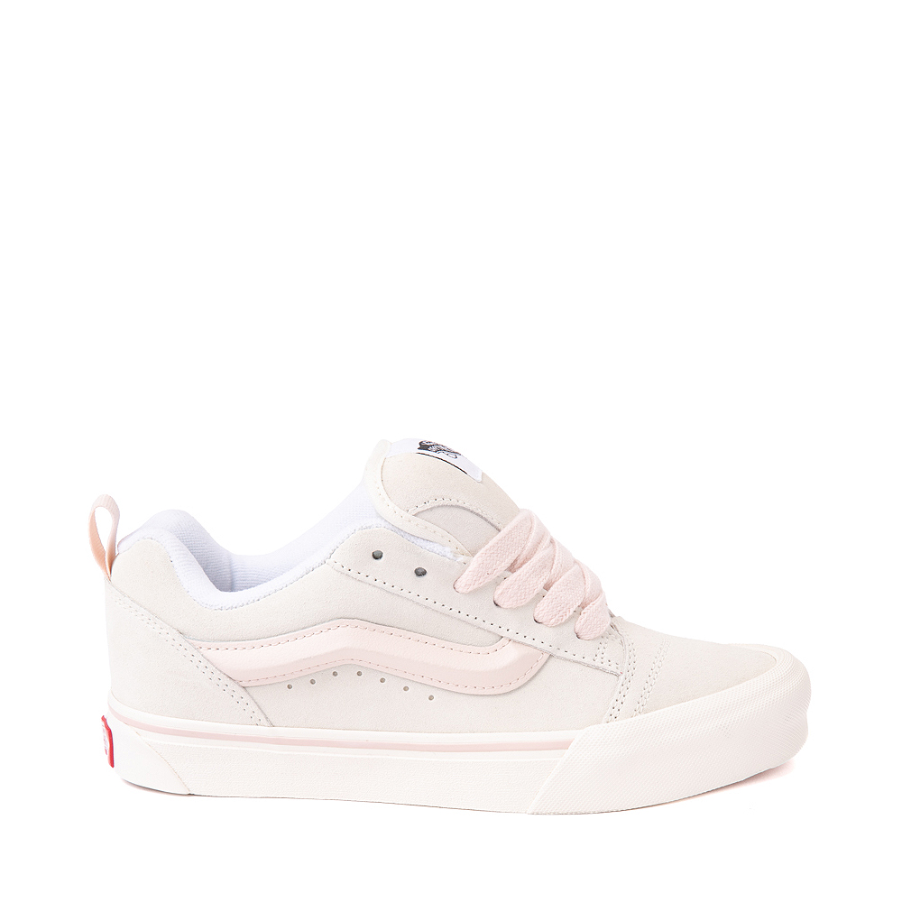 Vans Knu Skool Skate Shoe - White / Pink