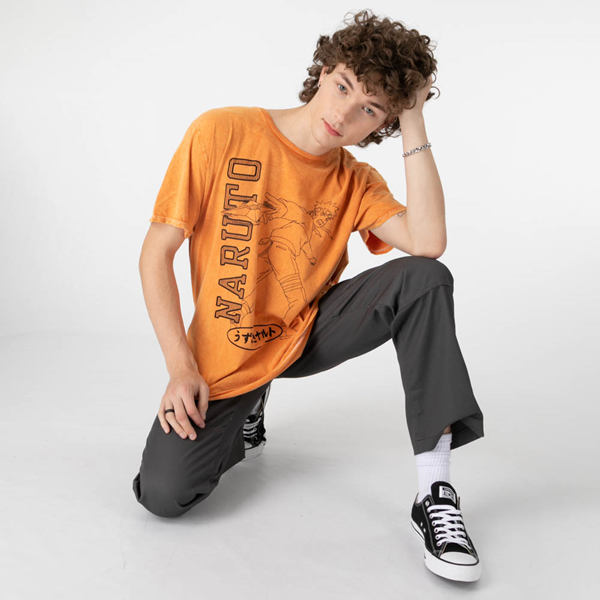 alternate view Naruto Tee - Orange Mineral WashALT1