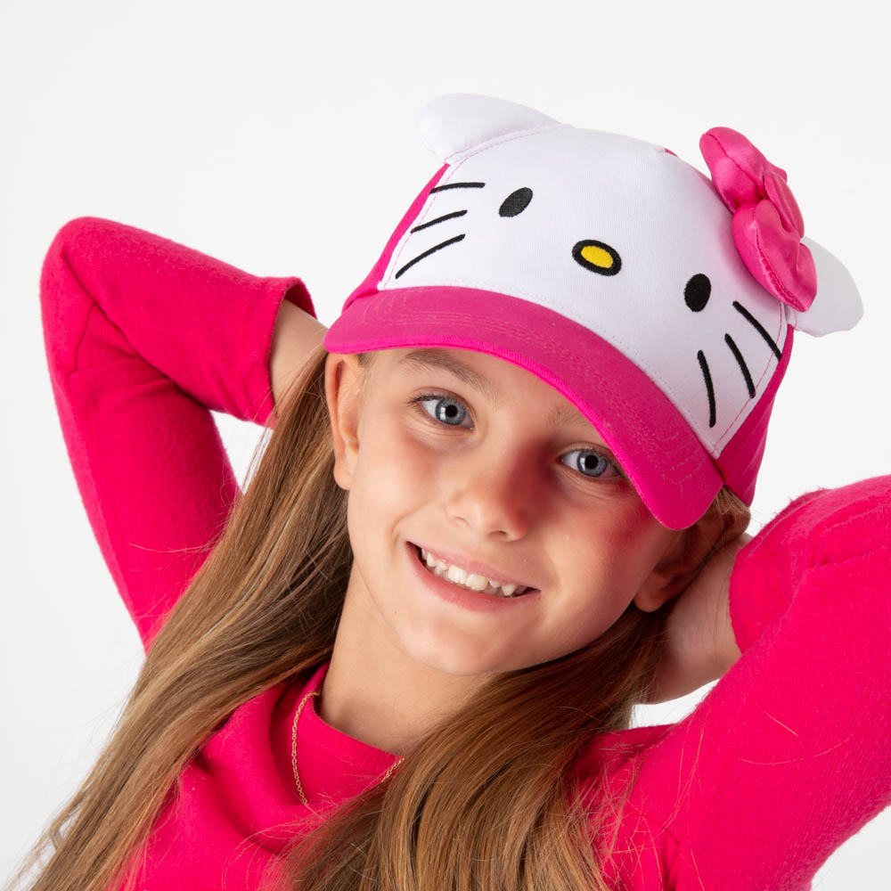 Hello Kitty&reg; Big Face Hat - Little Kid / Big Kid - Pink