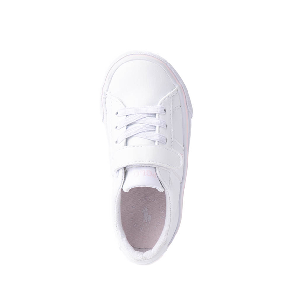 alternate view Sayer PS Sneaker by Polo Ralph Lauren - Little Kid - White / Light PinkALT2