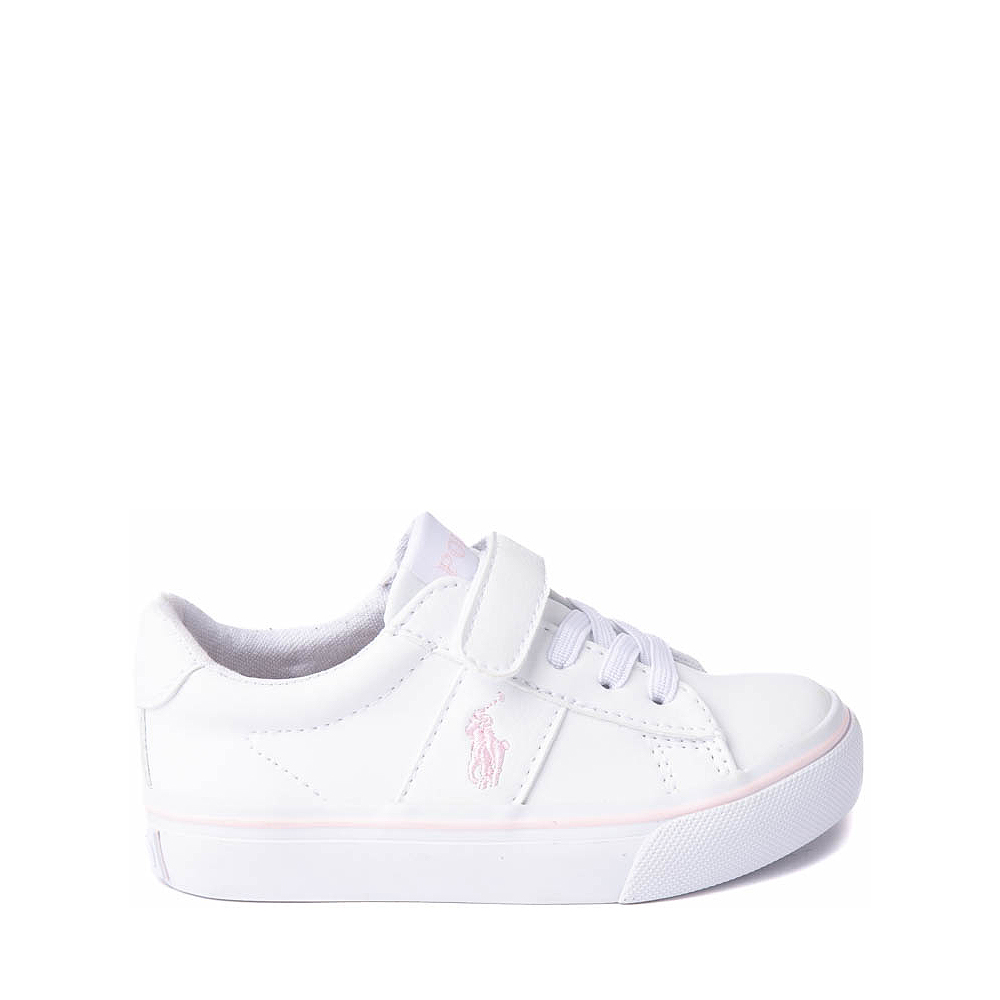 Sayer PS Sneaker by Polo Ralph Lauren - Little Kid - White / Light Pink