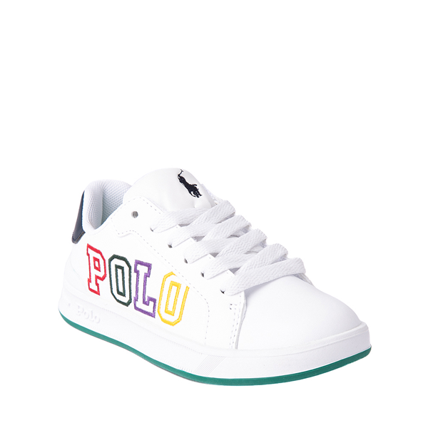alternate view Heritage Court II Graphic Sneaker by Polo Ralph Lauren - Big Kid - White / MulticolorALT5