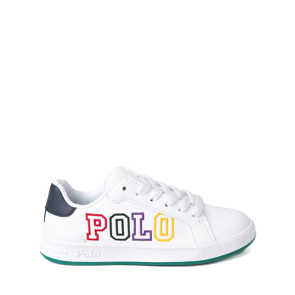 Heritage Court II Graphic Sneaker by Polo Ralph Lauren - Big Kid - White / Multicolor