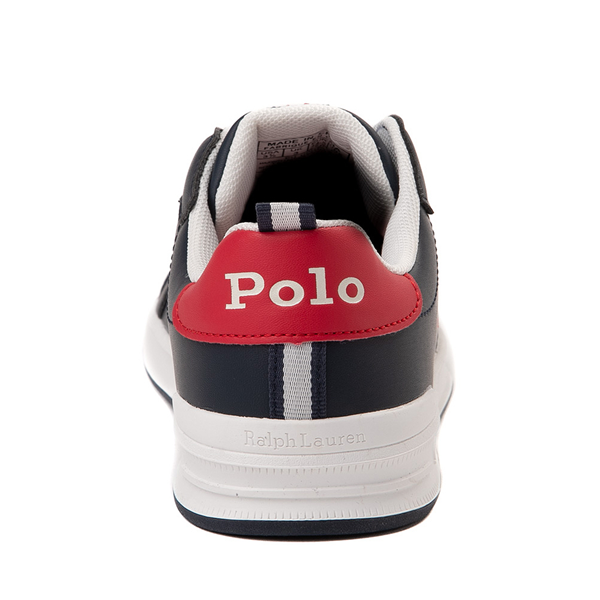 alternate view Heritage Court II Slip-On Sneaker by Polo Ralph Lauren - Big Kid - Navy / RedALT4