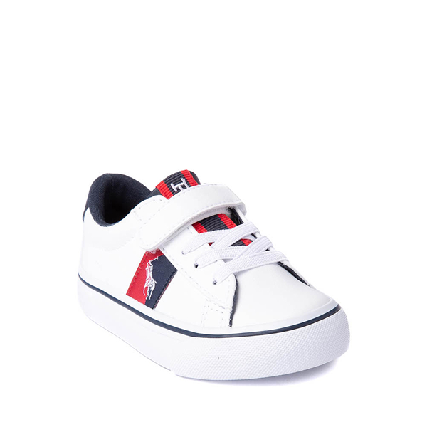 alternate view Westscott PS Sneaker by Polo Ralph Lauren - Baby / Toddler - White / Navy / RedALT5