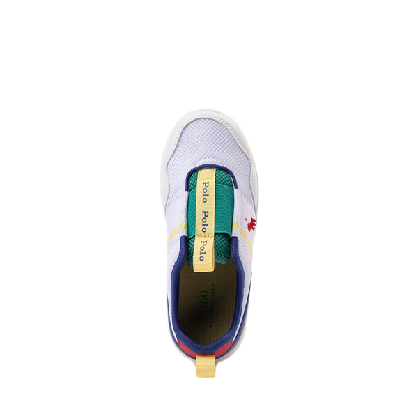 alternate view Barnes Sneaker by Polo Ralph Lauren - Baby / Toddler - White / Blue / Green / YellowALT2